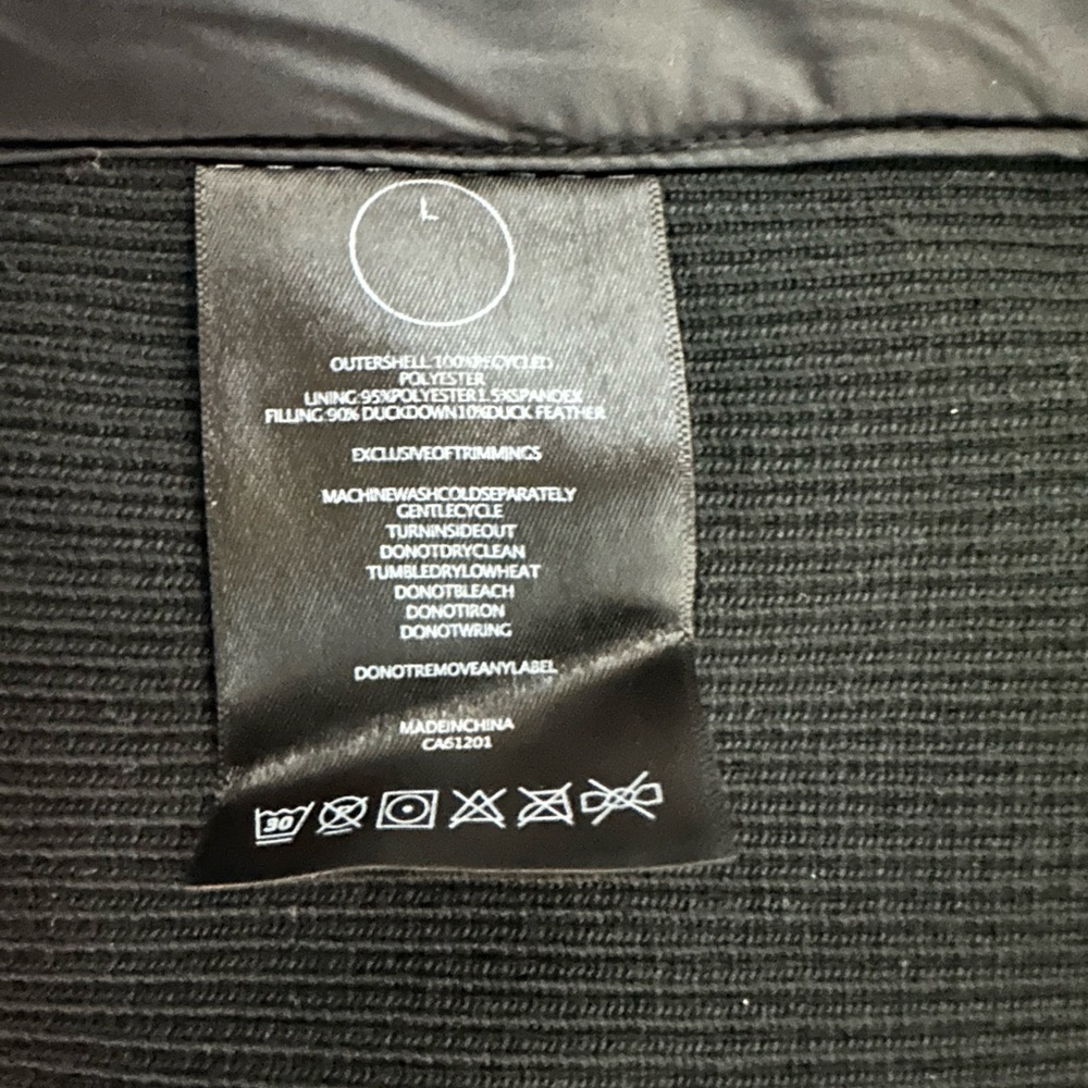 Ethical Goose Down NWOT Luxton Scarf/Hat Snap Neck Warmer Black Size Large - Picture 7 of 7